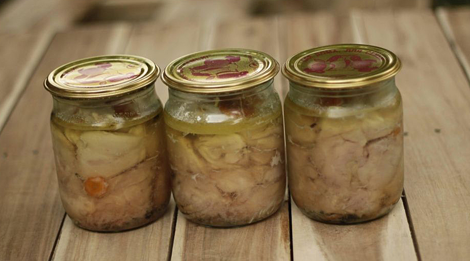 тушенка из курицы куриная готовые блюда консервы в домашних условиях в мультиварке